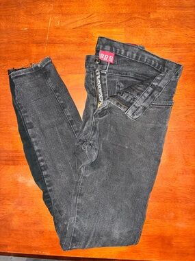 Vintage Women's Y2K DogPile Chaos Jeans - Black, Size 32